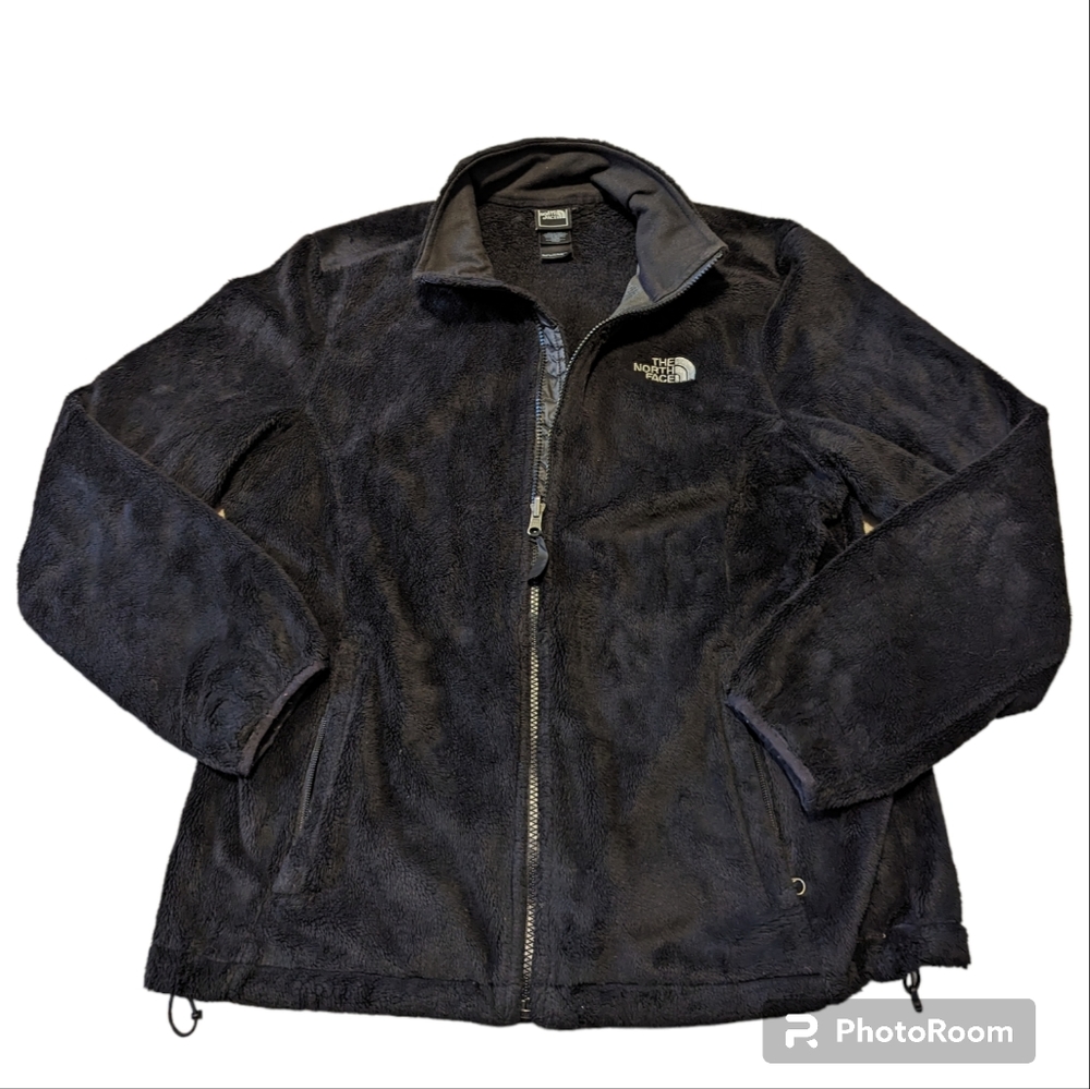 The North Face Black Osito Soft Fleece Full Zip Jacket Coat Size Large